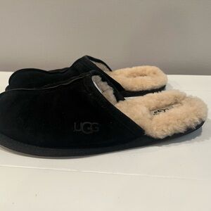UGG Black and Cream Loafers